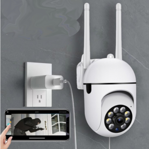 Q21S-V380 Pro 3MP PTZ WiFi IP Camera – 1080P HD | Night Vision | 2-Way Audio | Motion Tracking | 360° Rotation